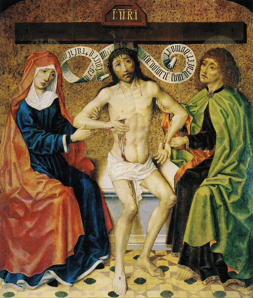 Diego de la Cruz - Christ between the Virgin and Saint John