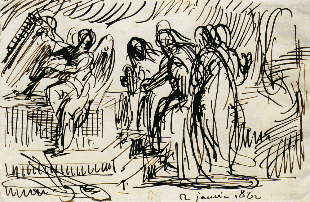 Eugène Delacroix - The Three Marys at the Sepulchre