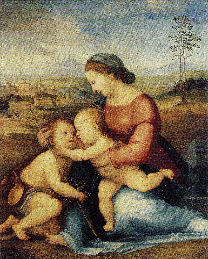 Workshop of Fra Bartolommeo - The Virgin and Child with Saint John