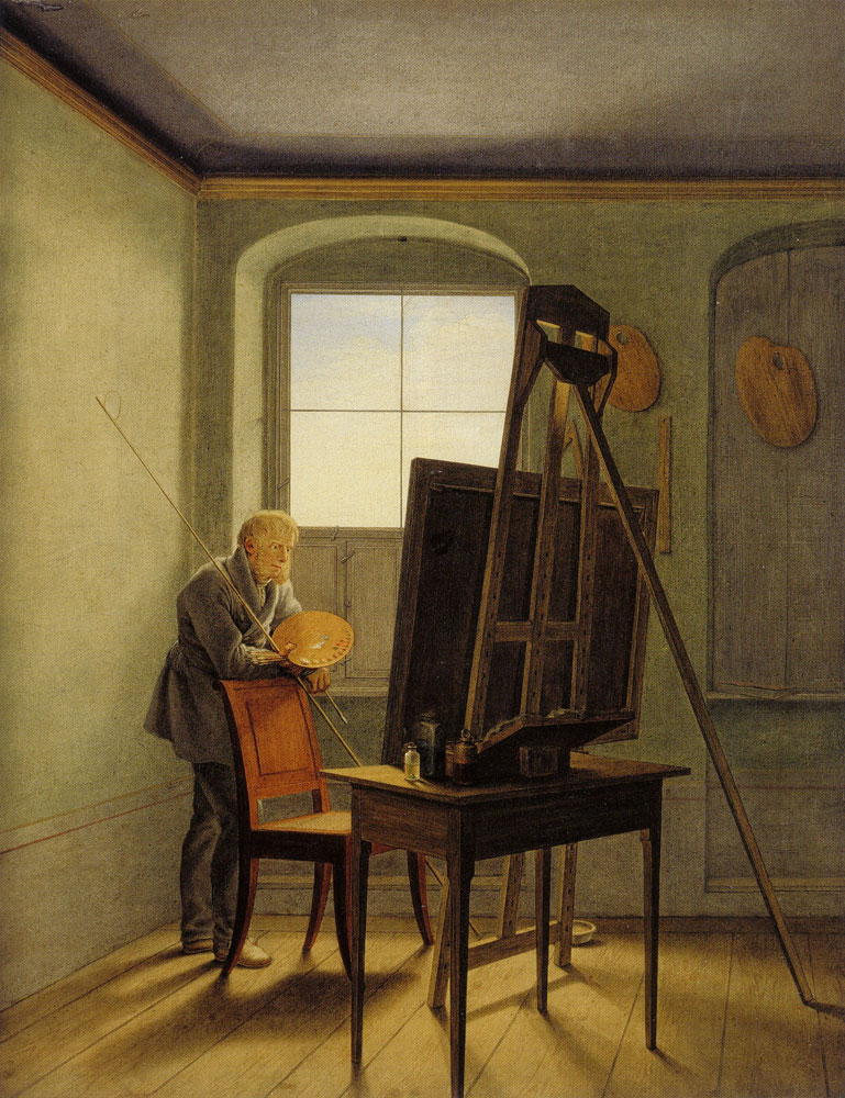 Georg Friedrich Kersting - Caspar David Friedrich in his Studio