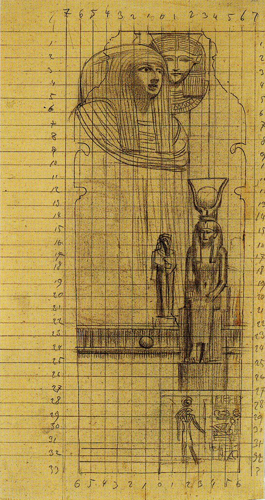 Gustav Klimt - Transfer Sketch for 