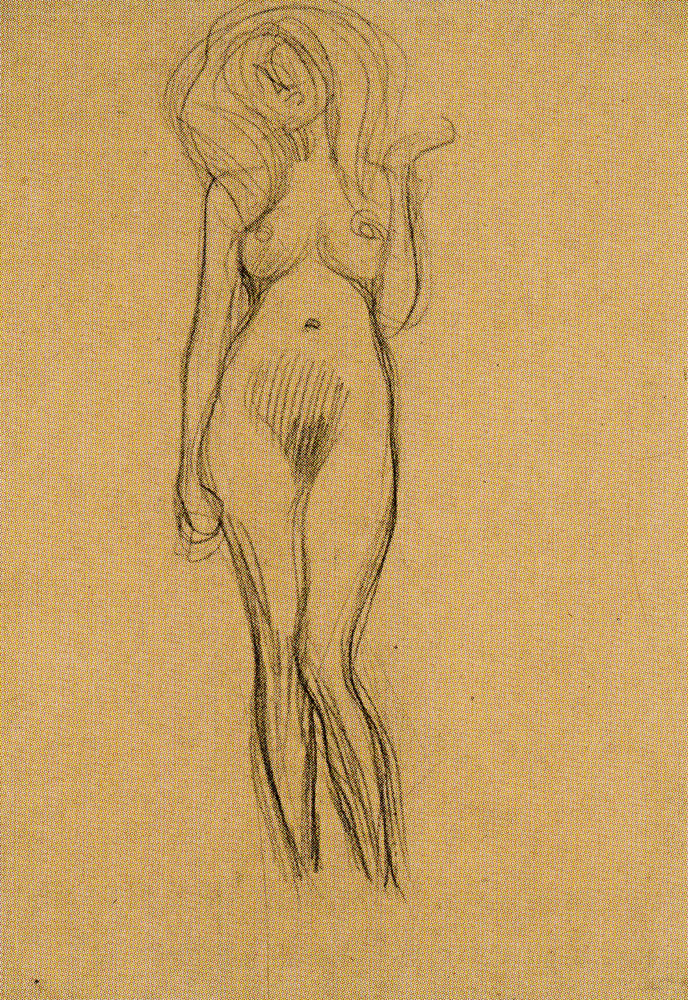 Gustav Klimt - Standing Nude Girl