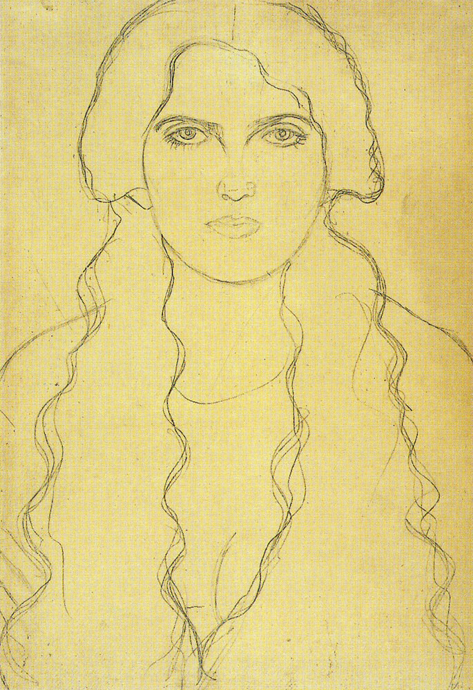 Gustav Klimt - Young Woman with Unbraided Hair