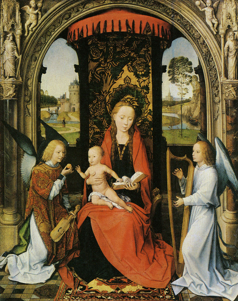 Hans Memling - Madonna and Child with angels