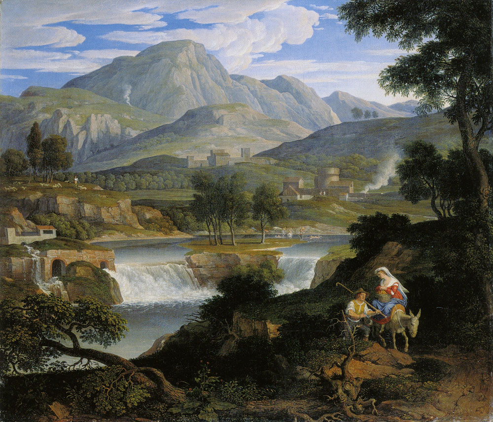Joseph Anton Koch - Waterfalls at Subiaco
