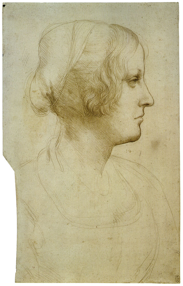 Leonardo da Vinci - Portrait of a Woman in Profile