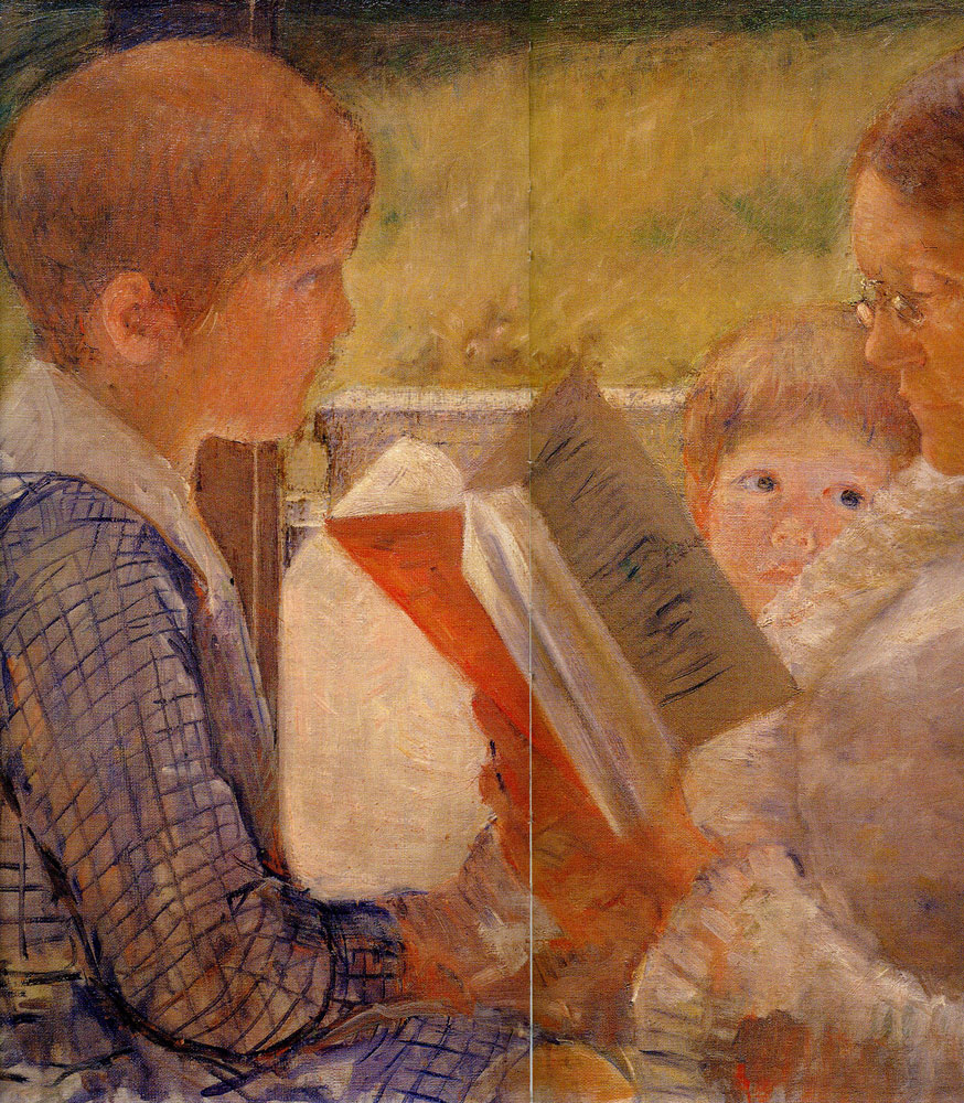 Mary Cassatt - Katherine Cassatt Reading to Her Grandchildren