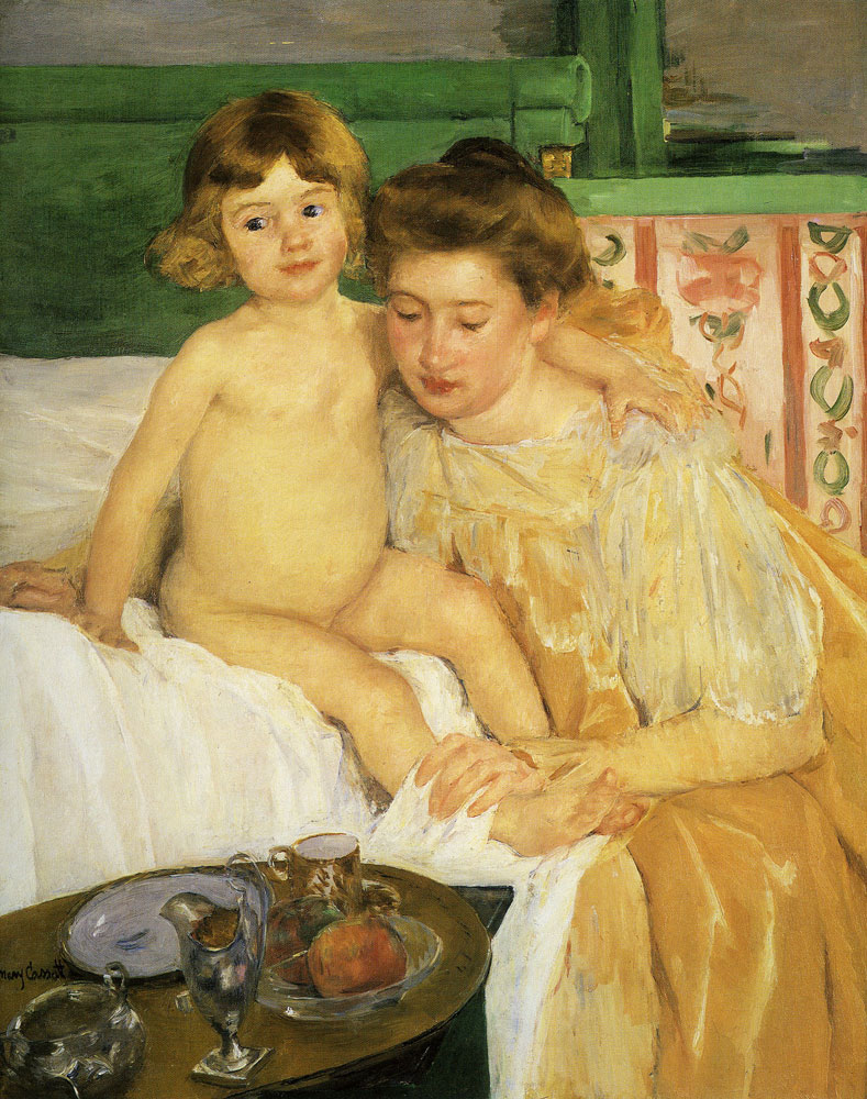 Mary Cassatt - Mother and Child (Baby Getting Up from His Nap)
