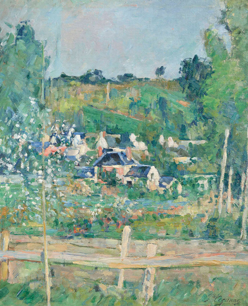 Paul Cézanne - Vue d'Auvers-sur-Oise – La barrière