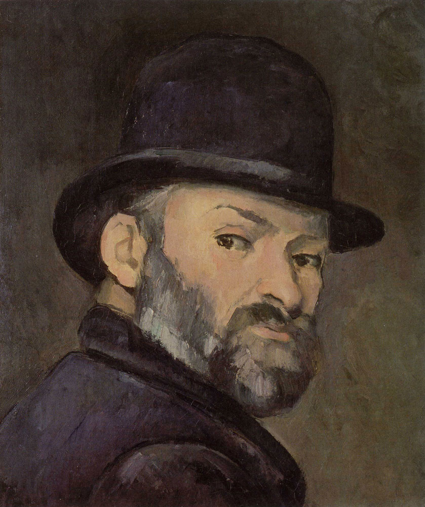 Paul Cézanne - Self-Portrait with a Bowler Hat