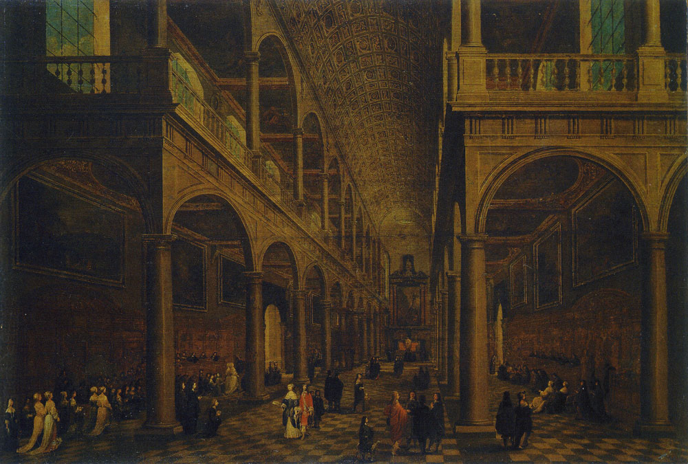 Peeter Neeffss II and Frans Francken III - Interior of the Church of St Carlo Borromeo, Antwerp