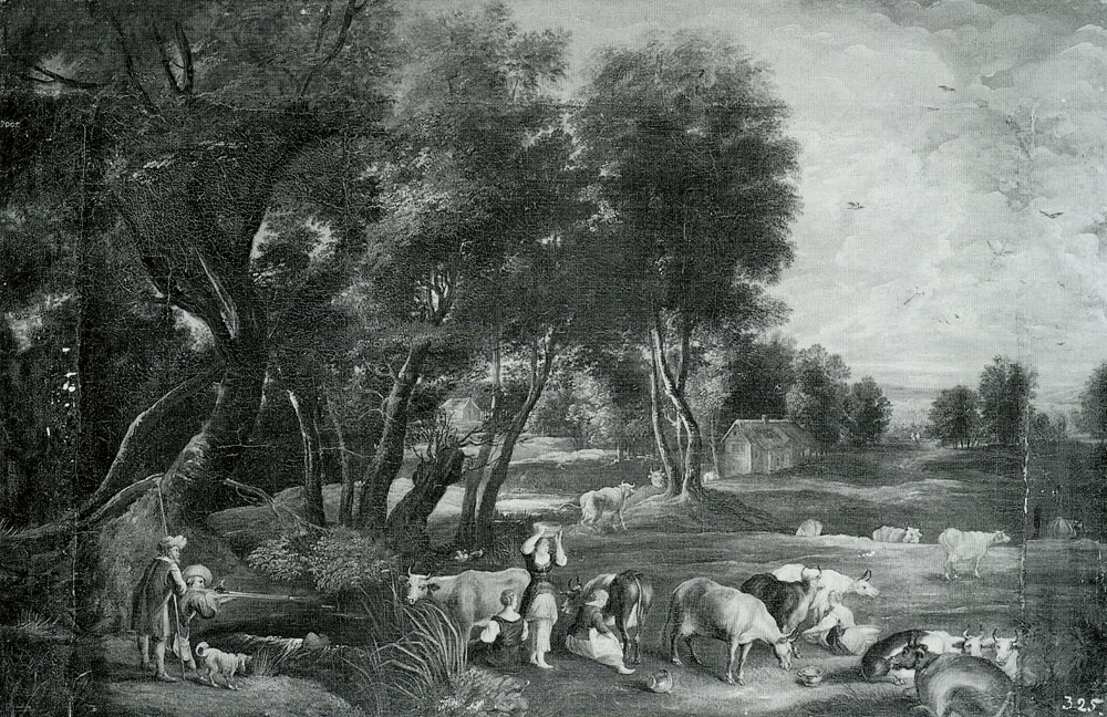 Copy after Peter Paul Rubens - Landscape with Cows and Duck Hunters