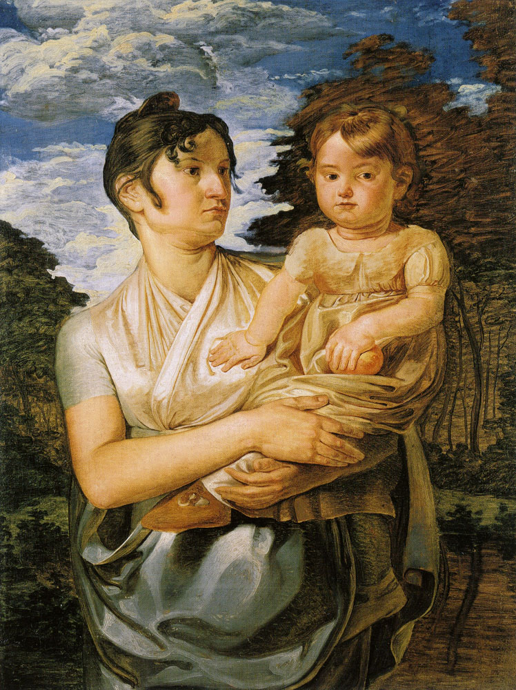 Philipp Otto Runge - Wife and Son of the Artist