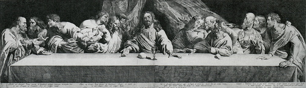 Pieter Soutman after Rubens after Leonardo da Vinci - The Last Supper