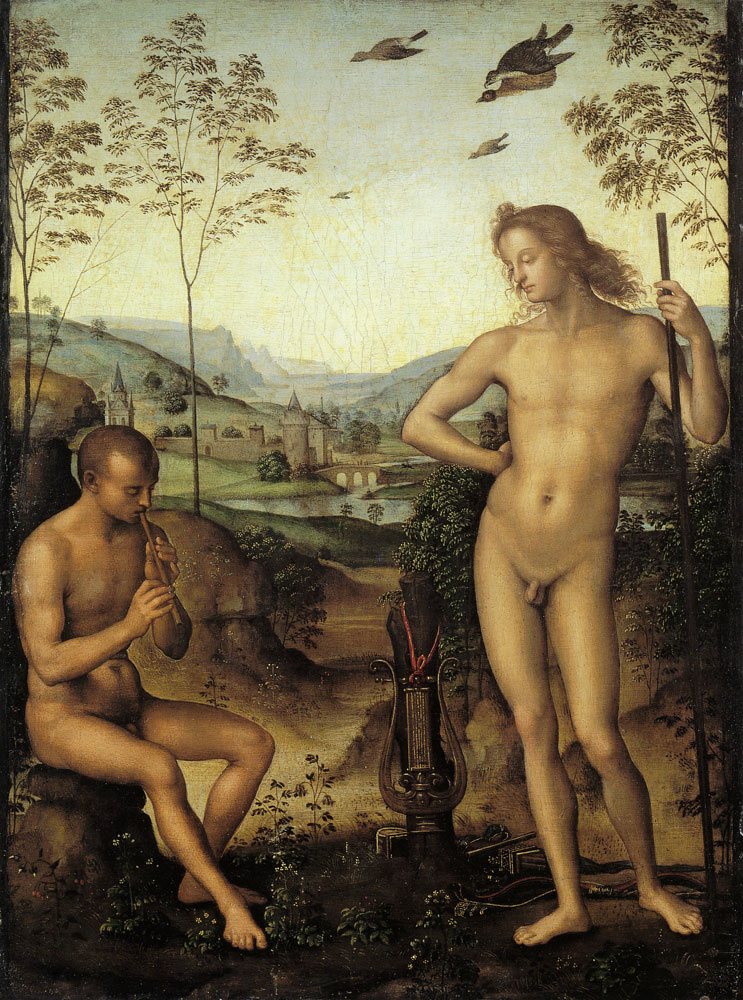 Pietro Perugino - Apollo and Daphnis