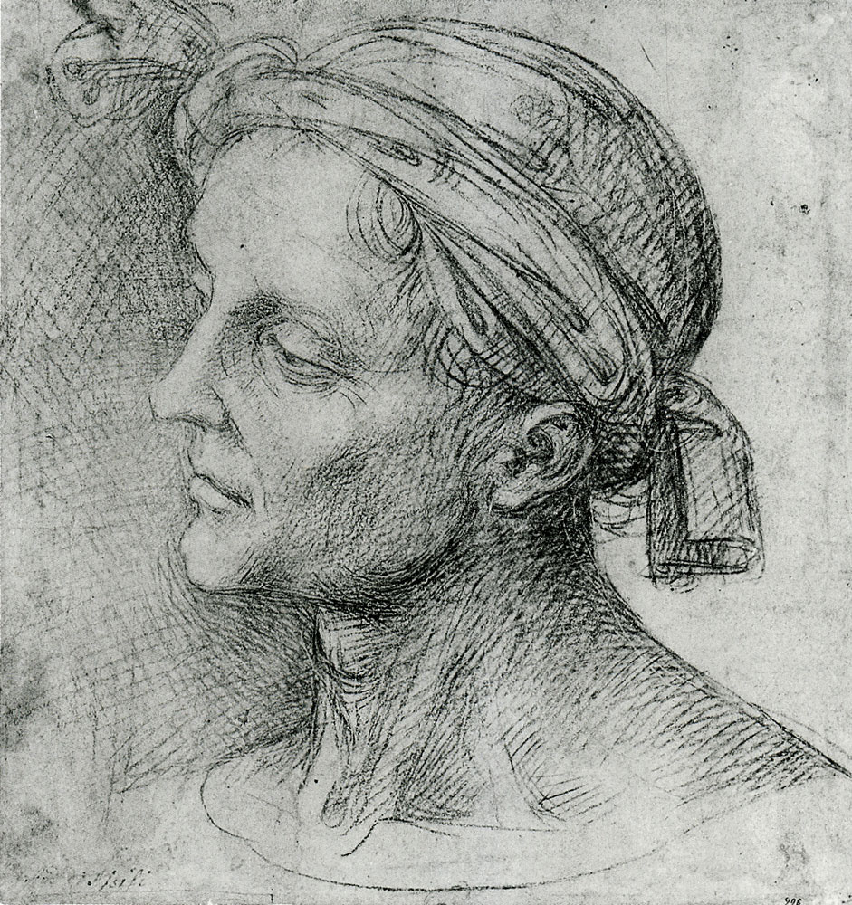 Pietro Perugino - Head of a Man in Profile