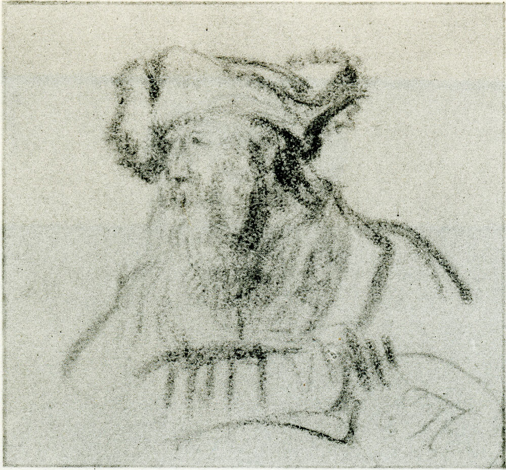 Rembrandt - Bust of a Bearded Man in a Fur Cap