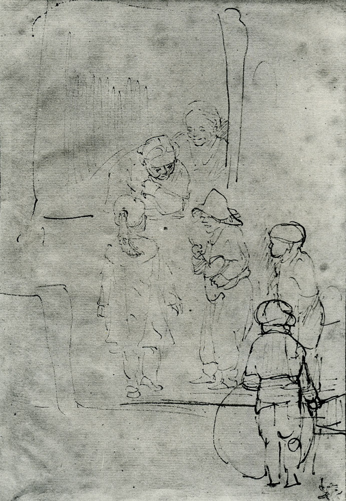 Rembrandt - Children Playing Rommelpot