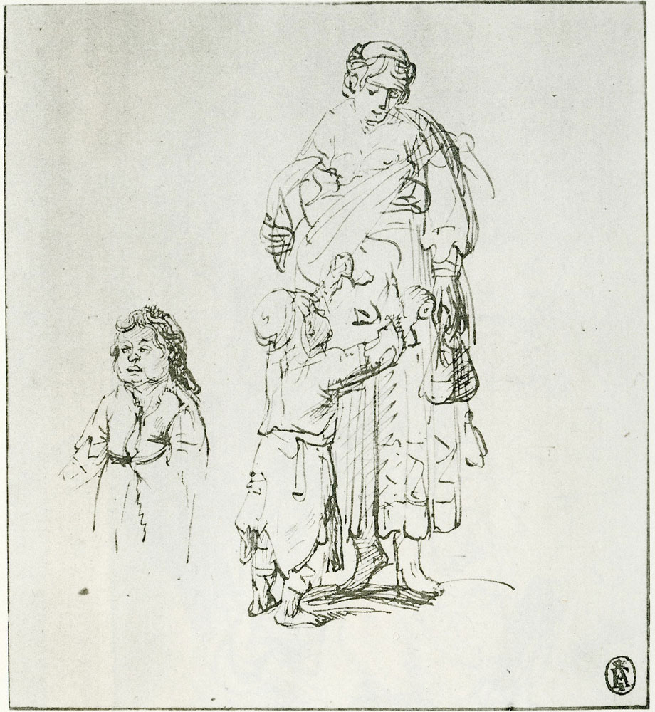 Rembrandt - Gipsy Woman Suckling a Child