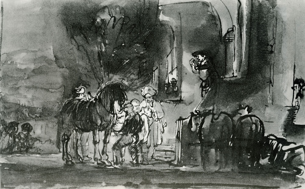 Rembrandt - The Good Samaritan Arriving at the Inn