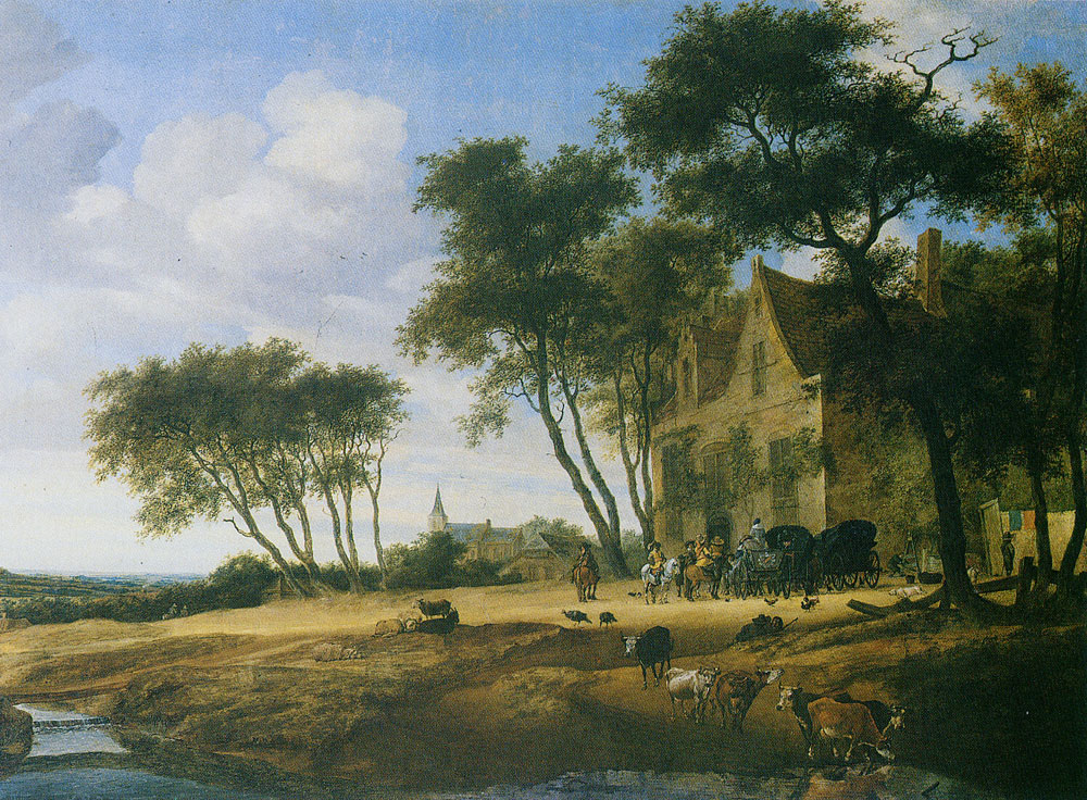Salomon van Ruysdael - The Halt
