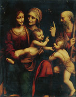 Bernardino Luini The Holy Family with Saint Anne and the Infant Saint John the Baptist