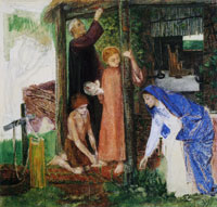 Dante Gabriel Rossetti The Passover in the Holy Family