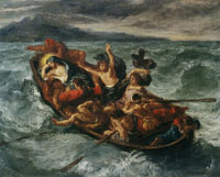 Eugène Delacroix Christ on the Sea of Galilee