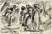 Eugène Delacroix The Three Marys at the Sepulchre