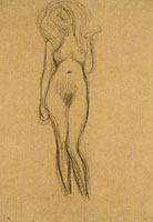 Gustav Klimt Standing Nude Girl