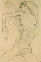 Gustav Klimt Study for the Dancer in the Painting 