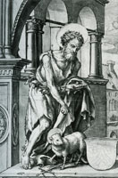 Hans Holbein the Younger Stained-Glass Design of John the Baptist