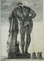 Hendrick Goltzius Hercules Farnese, Back View