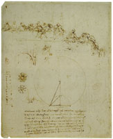 Leonardo da Vinci Compositional Sketches for the Last Supper; Architectural and Geometric Sketches