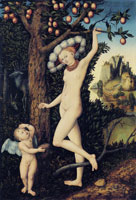 Lucas Cranach the Elder Cupid complaining to Venus