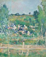 Paul Cézanne Vue d'Auvers-sur-Oise – La barrière