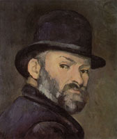 Paul Cézanne Self-Portrait with a Bowler Hat