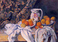 Paul Cézanne Still Life with a Curtain
