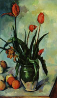 Paul Cézanne Tulips in a Vase