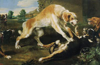 Paul de Vos Dogs Fighting