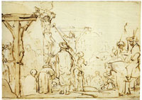 Rembrandt Christ Crucified Between the Two Thieves