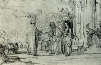Rembrandt Sarah Complaining of Hagar to Abraham