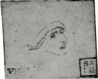 Rembrandt Sketch of a Male Head