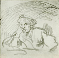 Rembrandt Portrait of a Young Man in a Flat Cap
