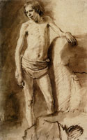 Samuel van Hoogstraten Standing Male Nude