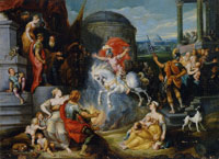 Simon de Vos The Feast of Marcus Curtius