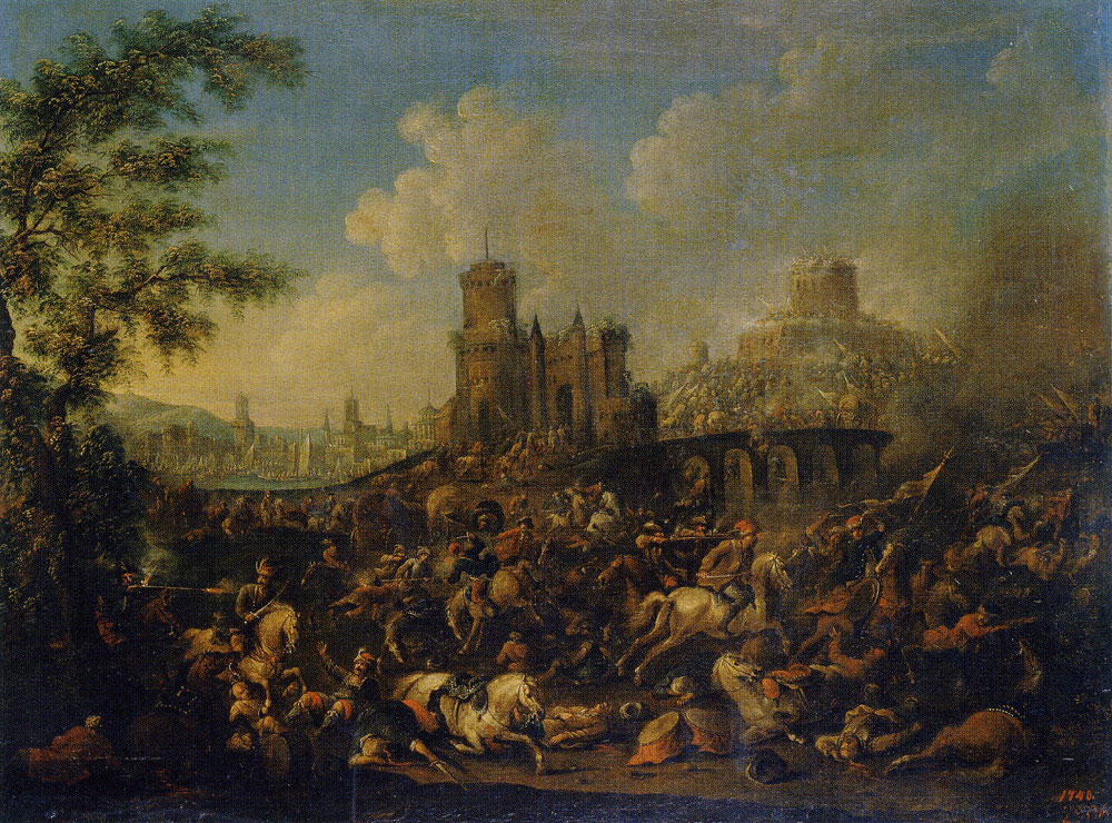 Arnold Frans Rubens - Battle Between Turks and Poles