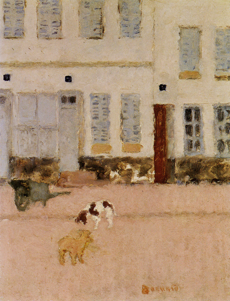 Pierre Bonnard - Two Dogs in a Deserted Street