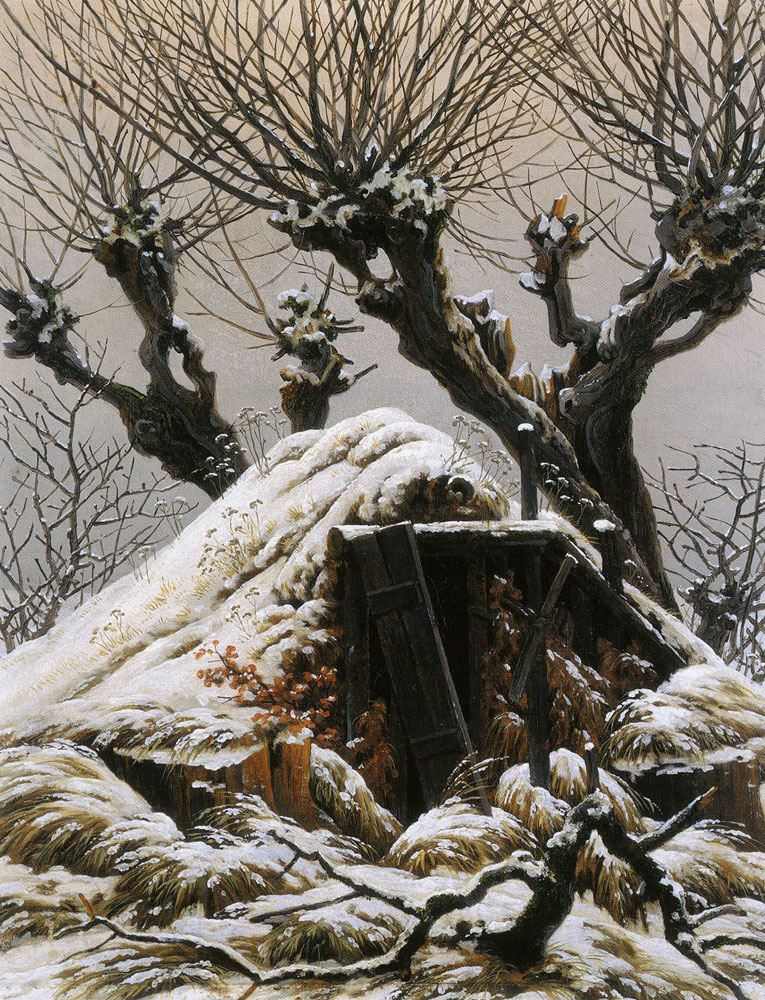 Caspar David Friedrich - Snow-Covered Hut