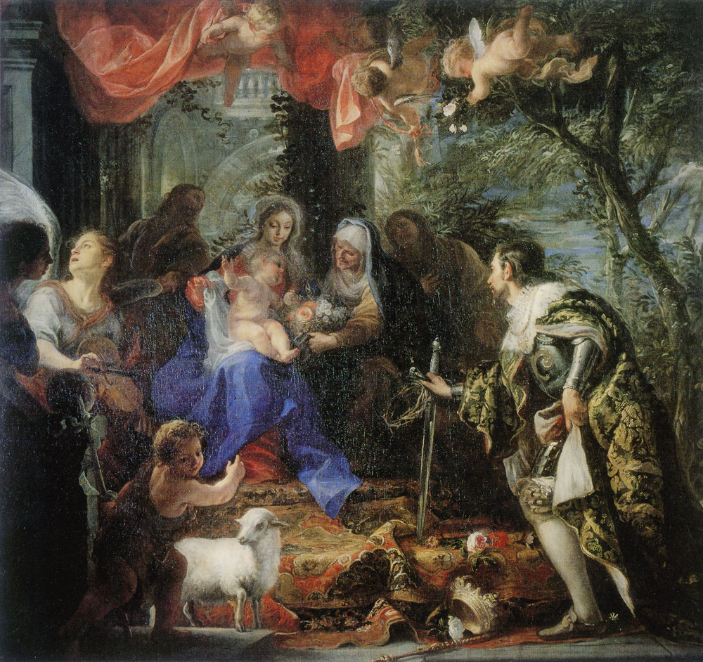 Claudio Coello - The Virgin and Child Adored by Saint Louis, King of France
